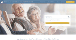 Desktop Screenshot of lifecarecenterofthenorthshore.com