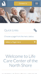 Mobile Screenshot of lifecarecenterofthenorthshore.com